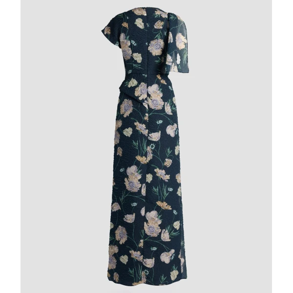 Erdem Floral Organza Cloque Asymmetric Gown - Dresses - British Romantic Luxury at Luxury Shoes 