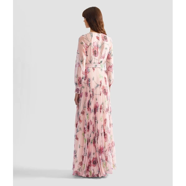 Erdem Floral Pleatable Voile Long Sleeve Gown - Dresses - British Romantic Luxury at Luxury Shoes 