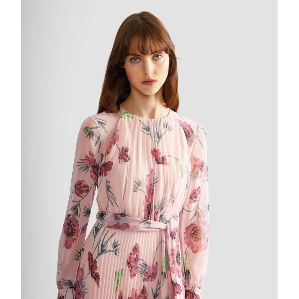 Erdem Floral Pleatable Voile Long Sleeve Gown - Dresses - British Romantic Luxury at Luxury Shoes 