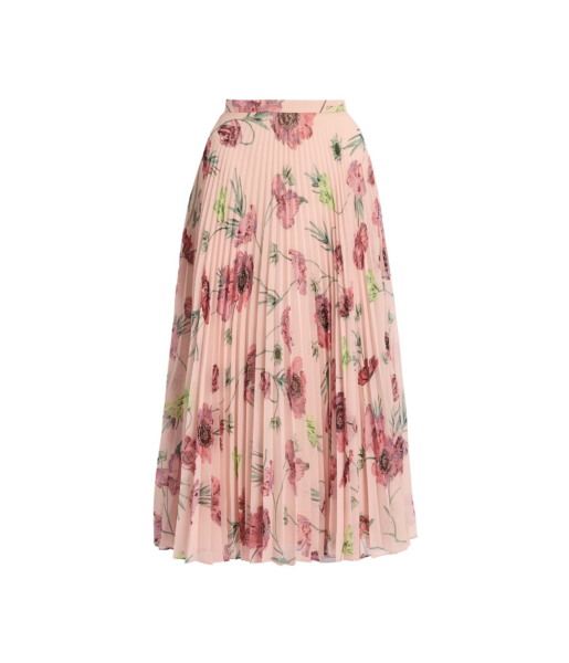 Erdem Floral Pleatable Voile Midi Skirt - Skirts - British Romantic Luxury at Luxury Shoes 