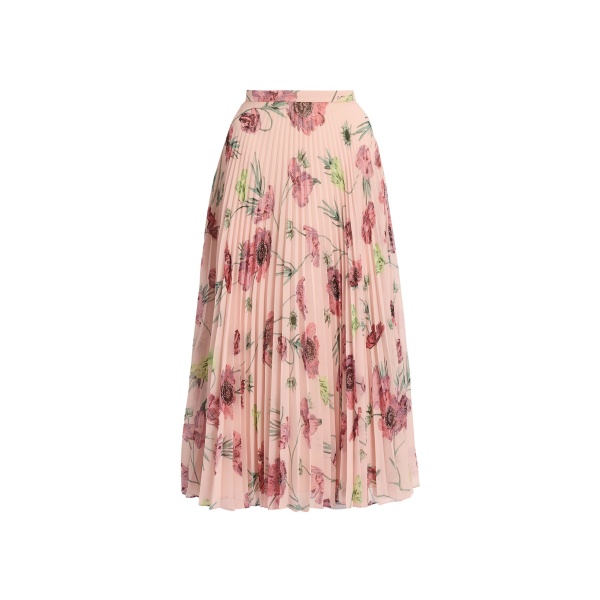 Erdem Floral Pleatable Voile Midi Skirt - Skirts - British Romantic Luxury at Luxury Shoes 