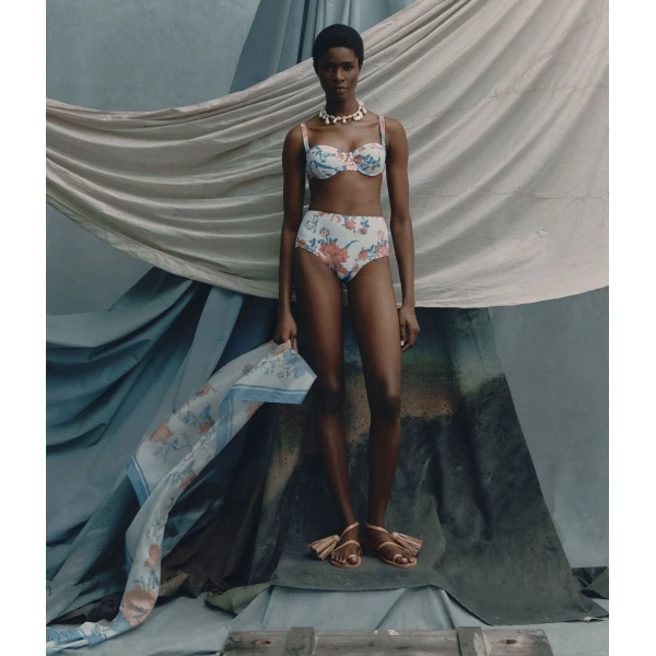 Erdem Floral Print Bikini Bottom - Beachwear - British Romantic Luxury at Luxury Shoes 