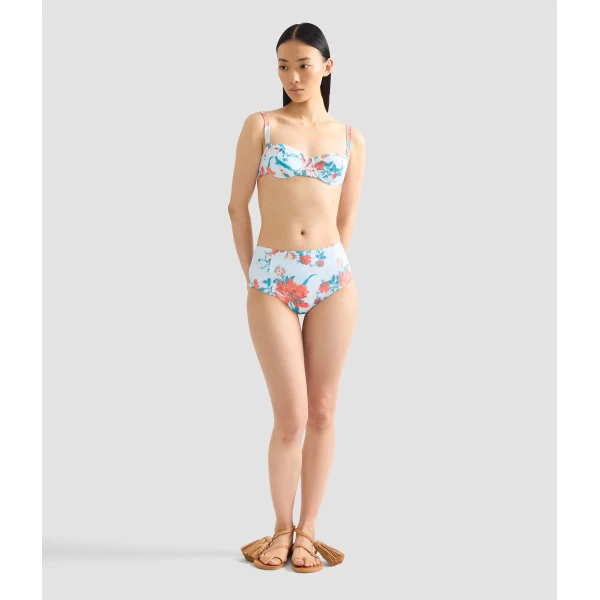 Erdem Floral Print Bikini Top - Beachwear - British Romantic Luxury at Luxury Shoes 
