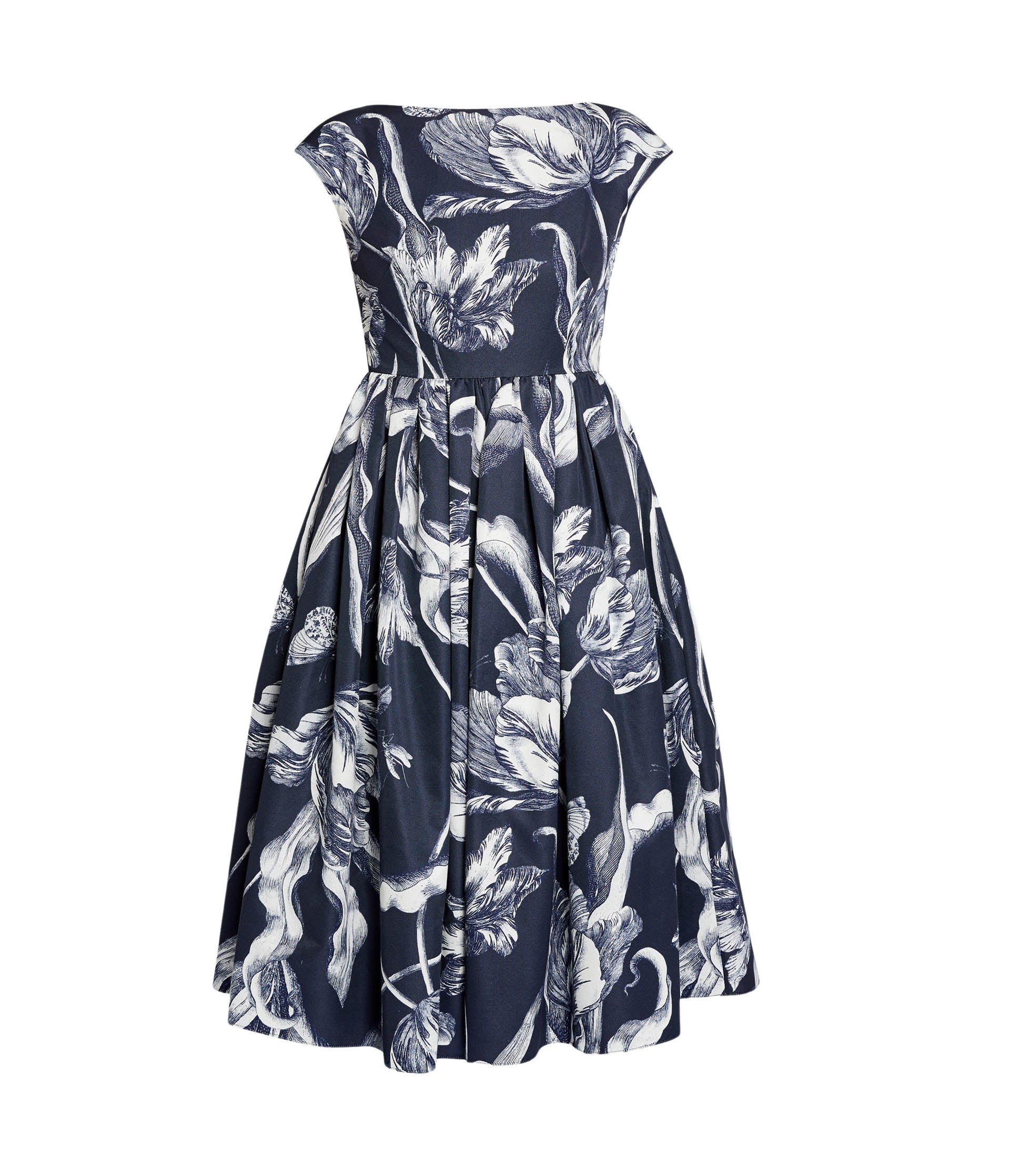 Erdem Floral Print Cotton Faille Sleeveless Midi Dress - Dresses - British Romantic Luxury at Luxury Shoes 