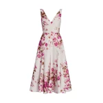 Erdem Floral Print Cotton Fit And Flared Midi Dress - Dresses - British Romantic Luxury at Luxury Shoes 