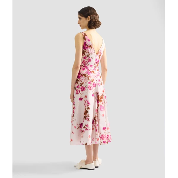 Erdem Floral Print Cotton Fit And Flared Midi Dress - Dresses - British Romantic Luxury at Luxury Shoes 