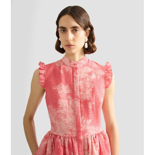 Erdem Floral Print Cotton Fit And Flared Midi Dress - Dresses - British Romantic Luxury at Luxury Shoes 