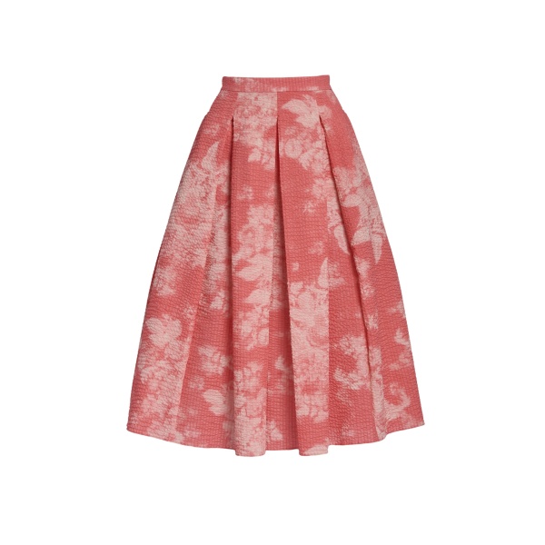 Erdem Floral Print Cotton Midi Full Skirt - Skirts - British Romantic Luxury at Luxury Shoes 