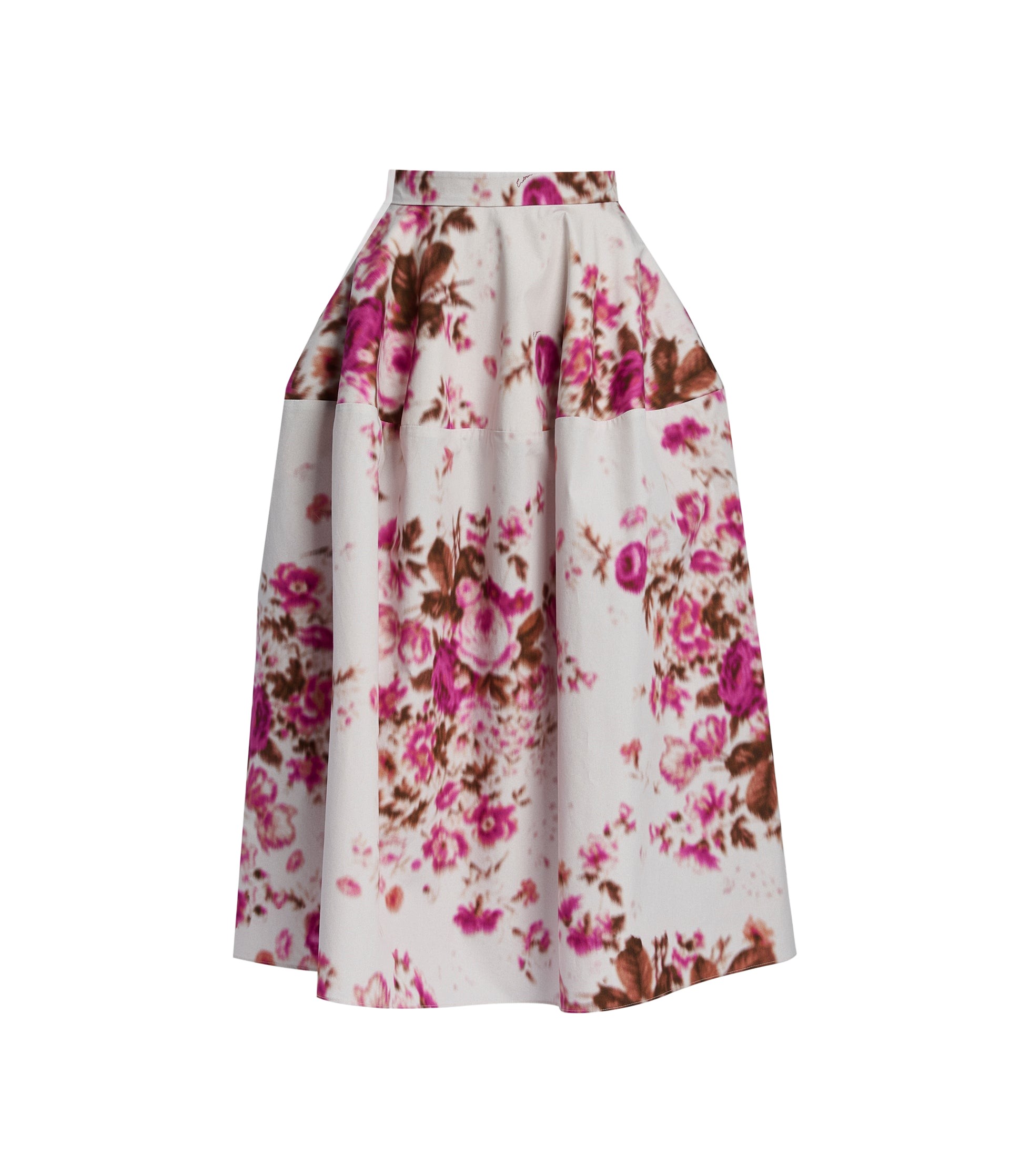 Erdem Floral Print Cotton Midi Full Skirt - Skirts - British Romantic Luxury at Luxury Shoes 