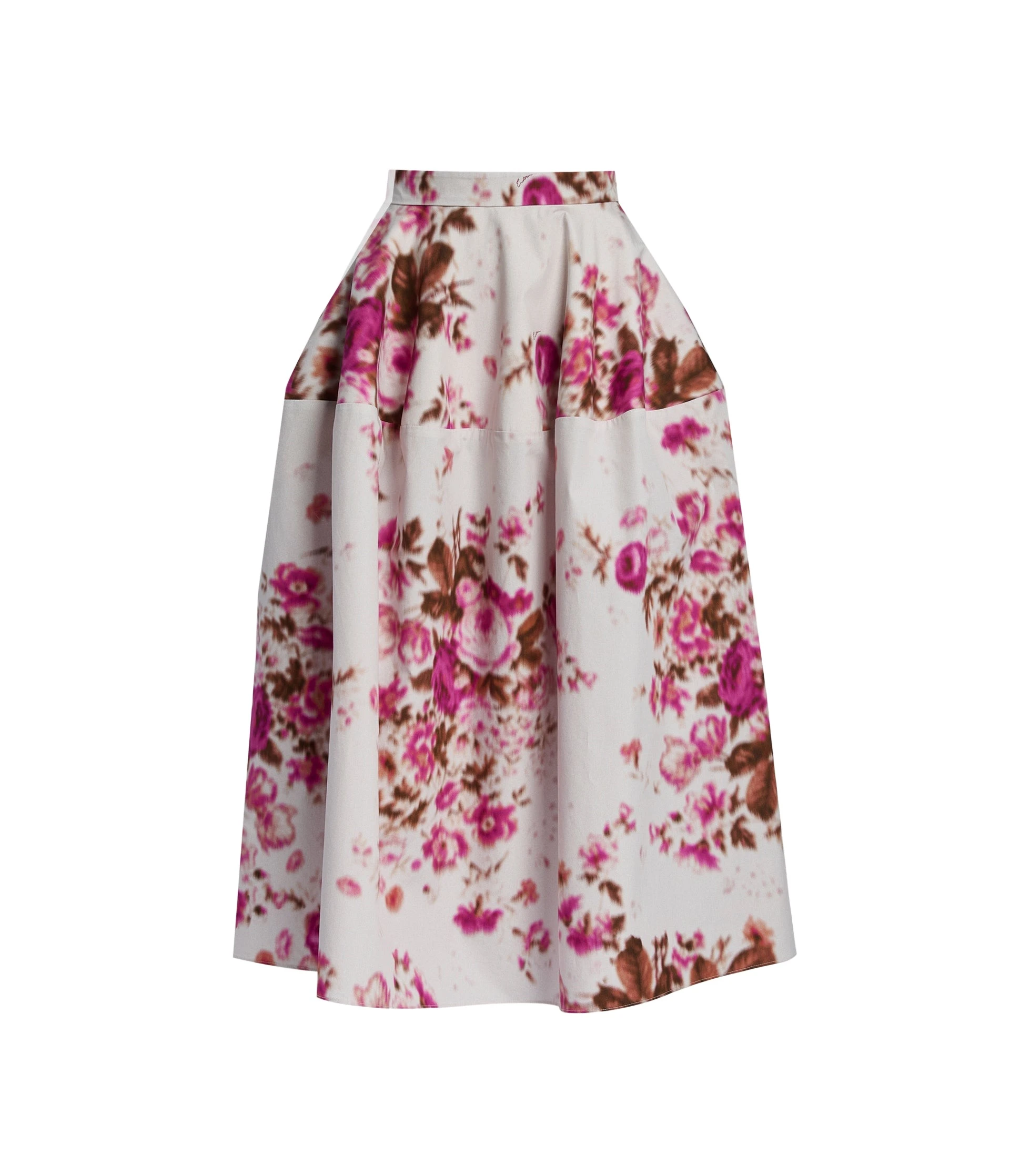 Erdem-Floral-Print-Cotton-Midi-Full-Skirt-coveti-518869_nobg Erdem Floral Print Cotton Midi Full Skirt - Skirts - British Romantic Luxury at Luxury Shoes