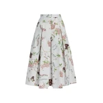 Erdem Floral Print Cotton Midi Full Skirt - Skirts - British Romantic Luxury at Luxury Shoes 