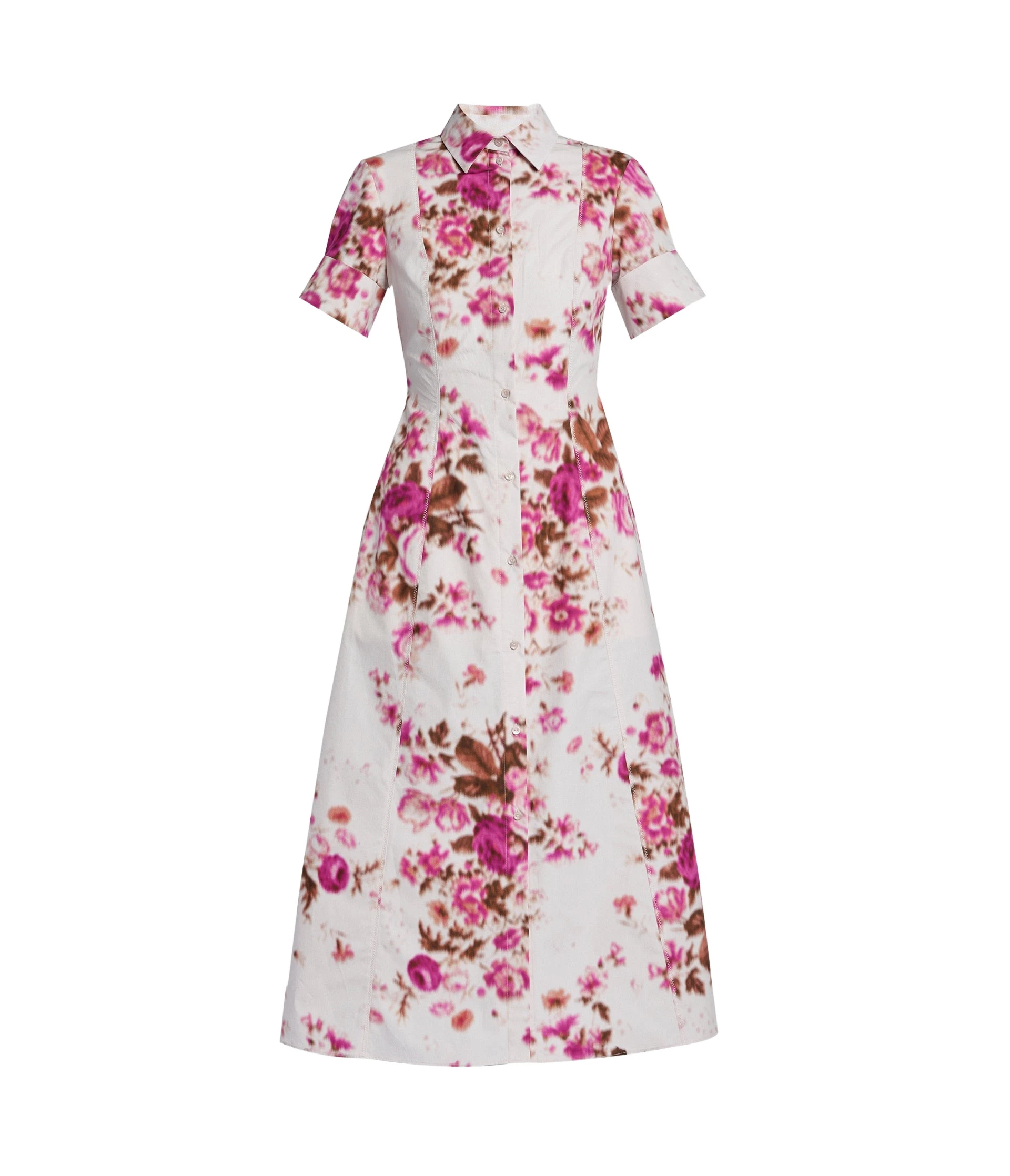 Erdem-Floral-Print-Cotton-Midi-Shirt-Dress-coveti-229605_nobg Erdem Floral Print Cotton Midi Shirt Dress - Dresses - British Romantic Luxury at Luxury Shoes
