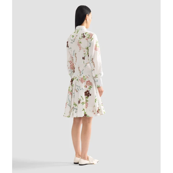Erdem Floral Print Cotton Mini Shirt Dress - Dresses - British Romantic Luxury at Luxury Shoes 
