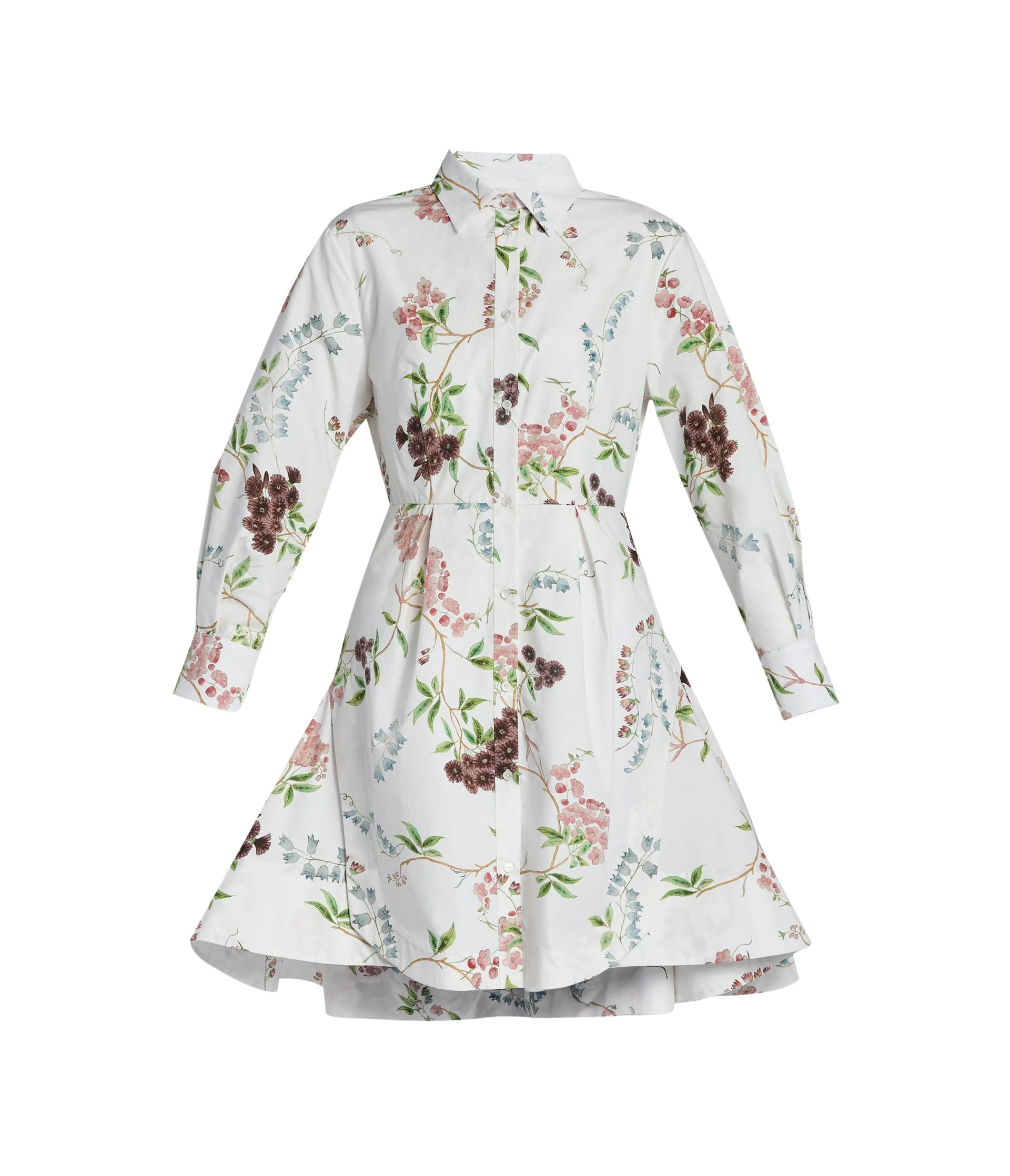 Erdem-Floral-Print-Cotton-Mini-Shirt-Dress-coveti80803_nobg Erdem Floral Print Cotton Mini Shirt Dress - Dresses - British Romantic Luxury at Luxury Shoes