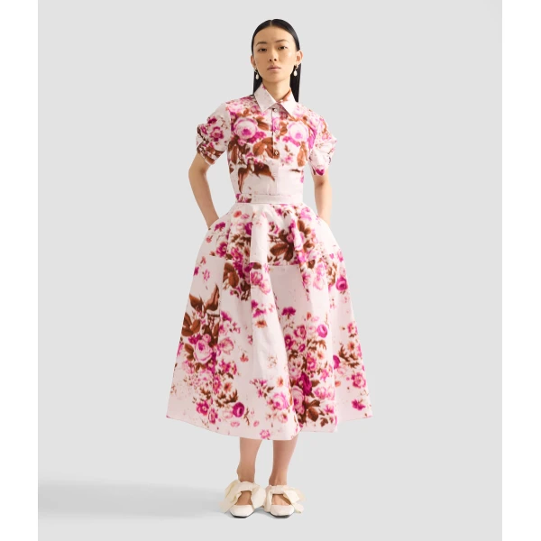 Erdem Floral Print Cotton Short Sleeve Shirt - Tops - British Romantic Luxury at Luxury Shoes 