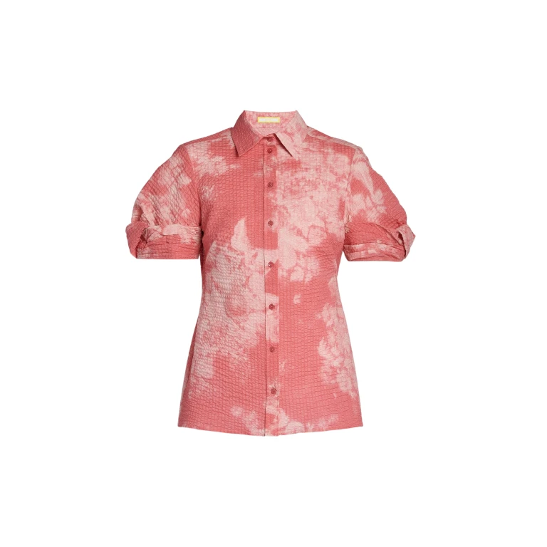 Erdem Floral Print Cotton Short Sleeve Shirt - Tops - British Romantic Luxury at Luxury Shoes 