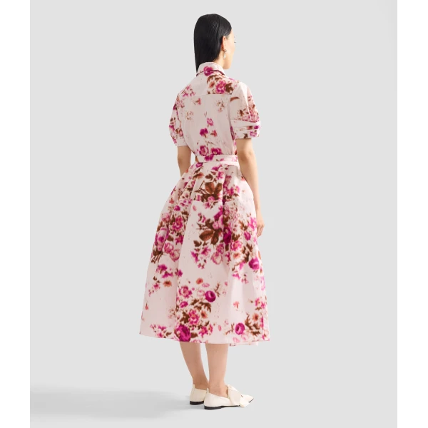 Erdem Floral Print Cotton Short Sleeve Shirt - Tops - British Romantic Luxury at Luxury Shoes 