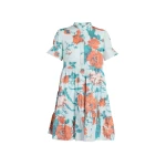 Erdem Floral Print Cotton Tiered Mini Dress - Dresses - British Romantic Luxury at Luxury Shoes 