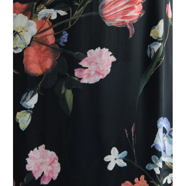 Erdem Floral Print Crepe A Line Midi Skirt - Skirts - British Romantic Luxury at Luxury Shoes 