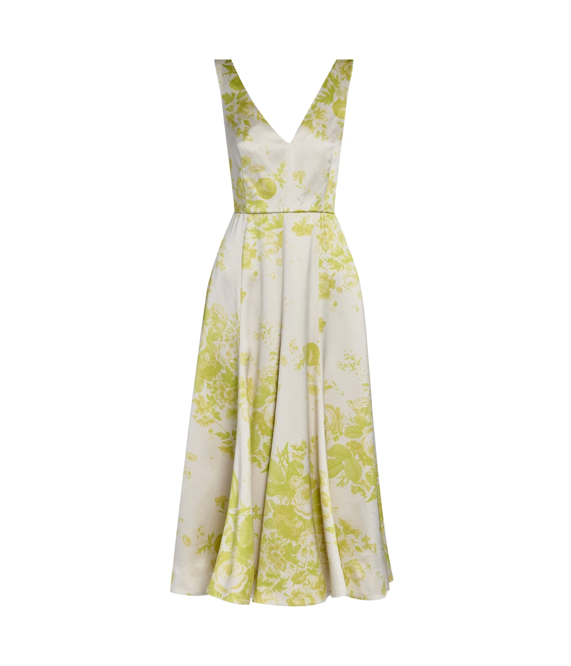 Erdem-Floral-Print-Duchess-Fit-And-Flared-Dress-coveti55988_nobg Erdem Floral Print Duchess Fit And Flared Dress - Dresses - British Romantic Luxury at Luxury Shoes