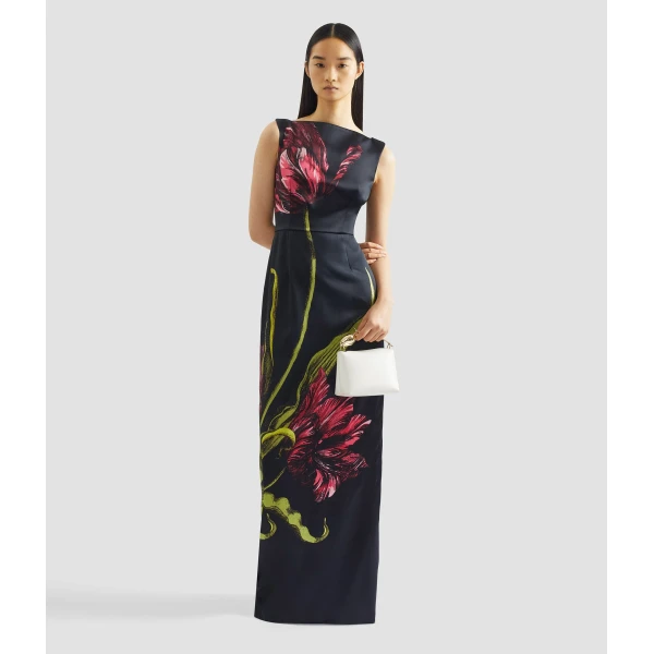 Erdem Floral Print Duchess Gown - Dresses - British Romantic Luxury at Luxury Shoes 