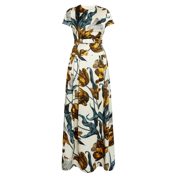 Erdem Floral Print Duchess Gown - Dresses - British Romantic Luxury at Luxury Shoes 
