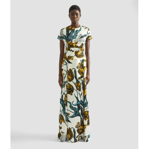 Erdem Floral Print Duchess Gown - Dresses - British Romantic Luxury at Luxury Shoes 