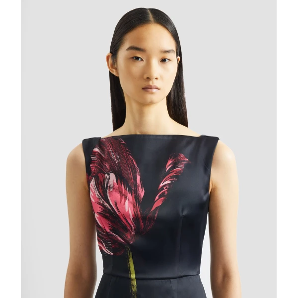 Erdem Floral Print Duchess Gown - Dresses - British Romantic Luxury at Luxury Shoes 
