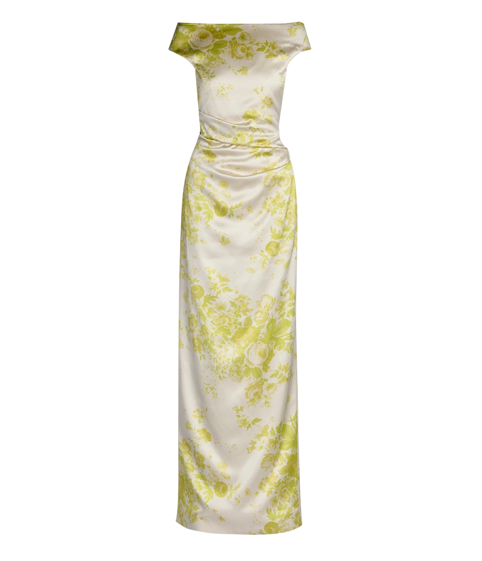 Erdem-Floral-Print-Duchess-Slashed-Neckline-Gown-coveti24498_nobg Erdem Floral Print Duchess Slashed Neckline Gown - Dresses - British Romantic Luxury at Luxury Shoes