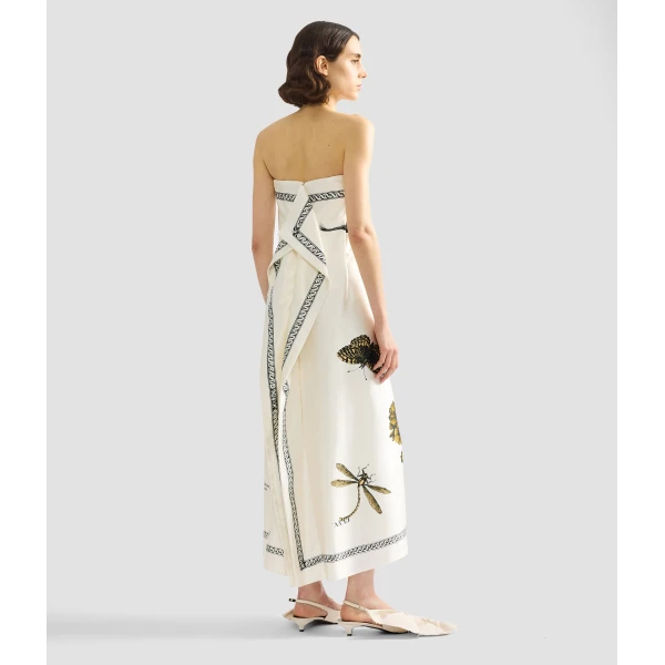 Erdem Floral Print Duchess Sleeveless Midi Dress - Dresses - British Romantic Luxury at Luxury Shoes 