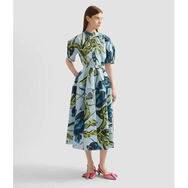 Erdem Floral Print Full Midi Skirt - Skirts - British Romantic Luxury at Luxury Shoes 