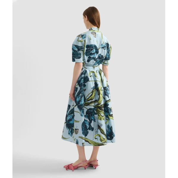 Erdem Floral Print Full Midi Skirt - Skirts - British Romantic Luxury at Luxury Shoes 