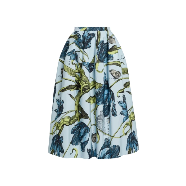 Erdem Floral Print Full Midi Skirt - Skirts - British Romantic Luxury at Luxury Shoes 