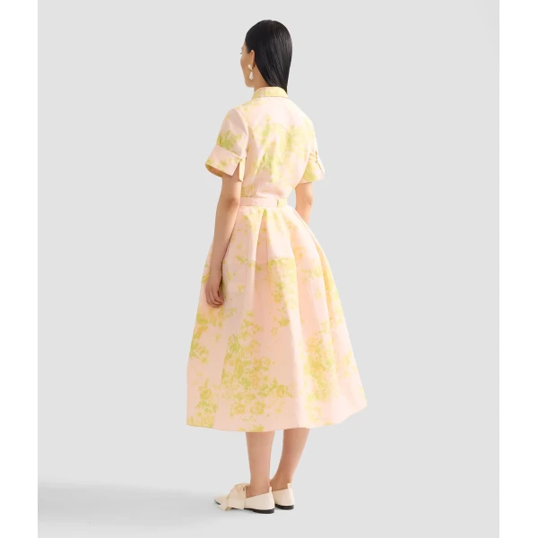 Erdem Floral Print Linen Chine Short Sleeve Shirt - Tops - British Romantic Luxury at Luxury Shoes 