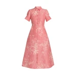Erdem Floral Print Linen Chine Midi Shirt Dress - Dresses - British Romantic Luxury at Luxury Shoes 
