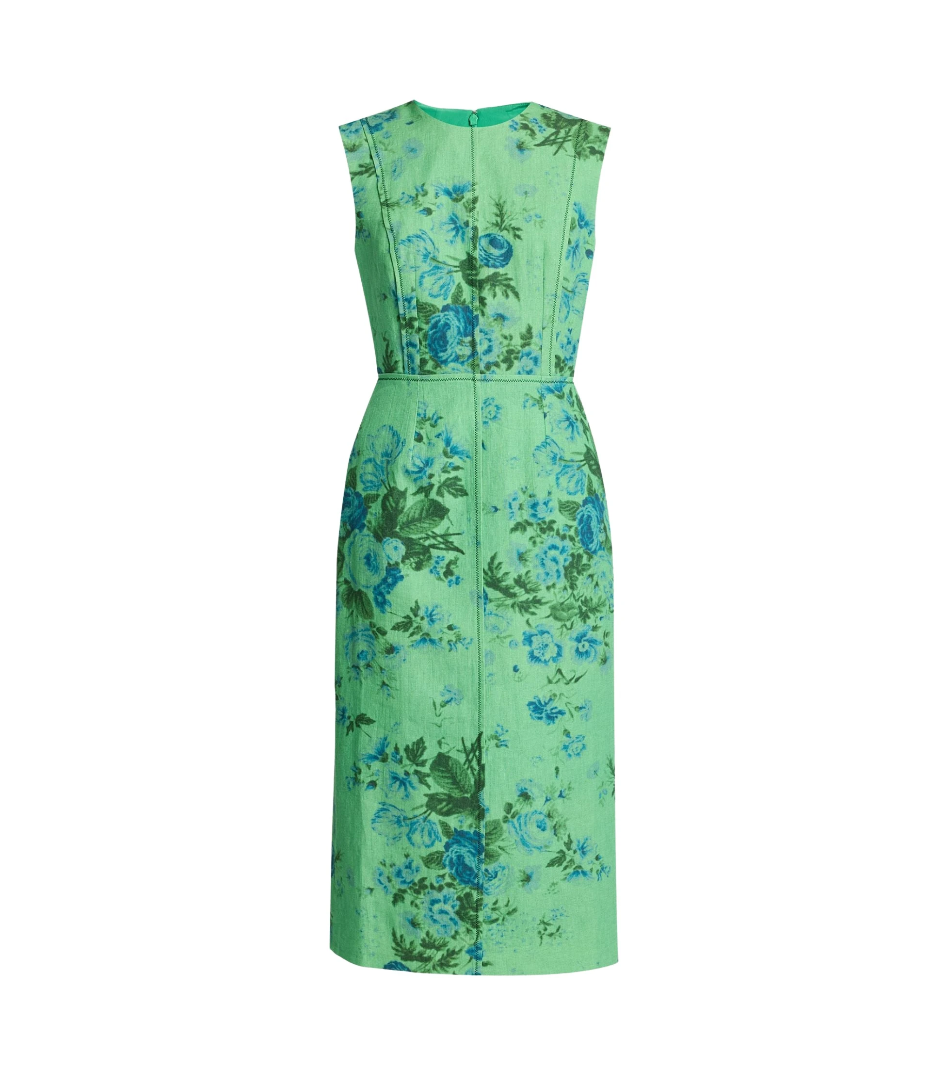 Erdem-Floral-Print-Linen-Pencil-Midi-Dress-coveti18595_nobg Erdem Floral Print Linen Pencil Midi Dress - Dresses - British Romantic Luxury at Luxury Shoes