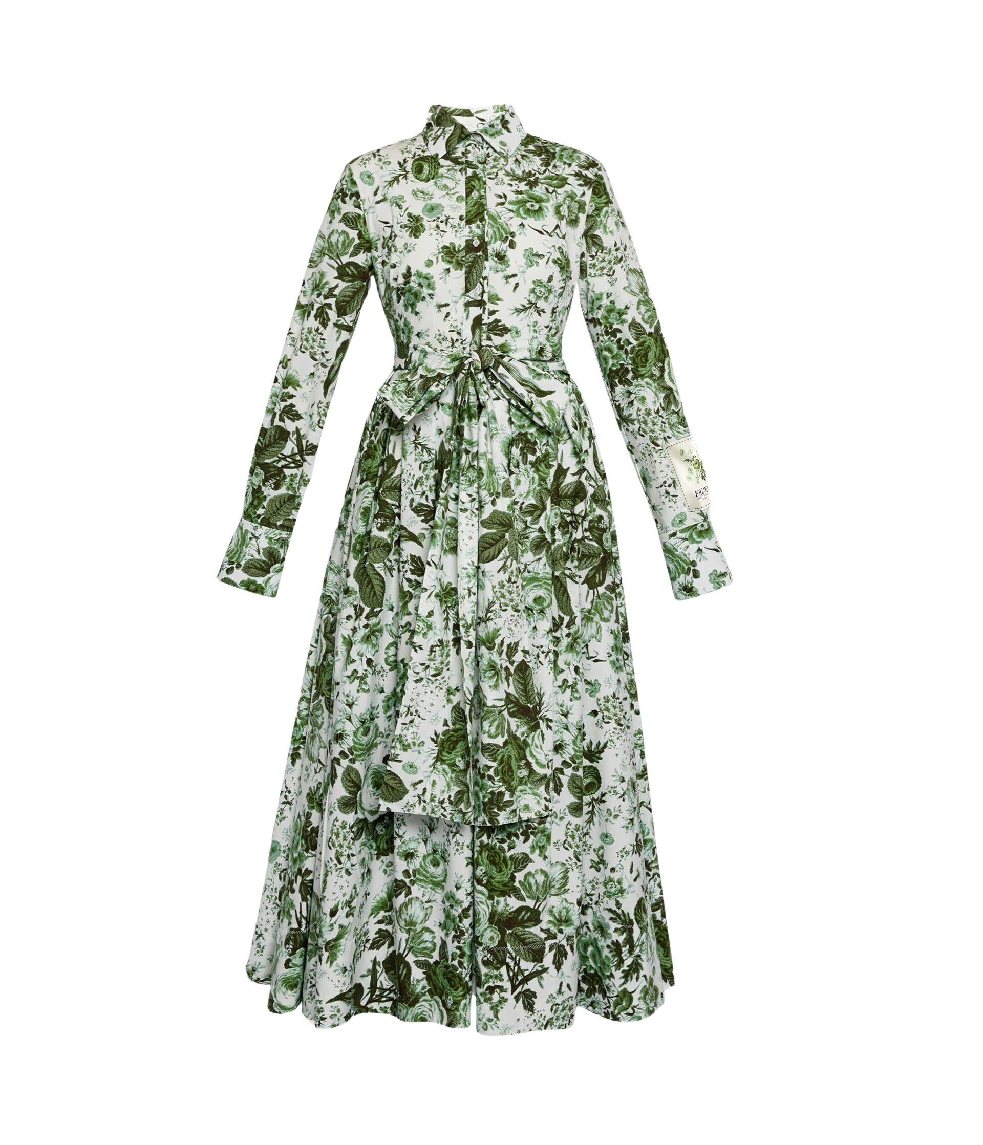 Erdem Floral Print Long Sleeve Shirt Dress - Dresses - British Romantic Luxury at Luxury Shoes 