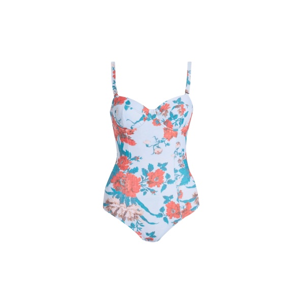 Erdem Floral Print One Piece Swimsuit - Beachwear - British Romantic Luxury at Luxury Shoes 