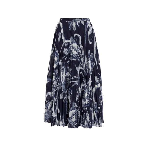 Erdem Floral Print Pleated Voile Midi Skirt - Skirts - British Romantic Luxury at Luxury Shoes 