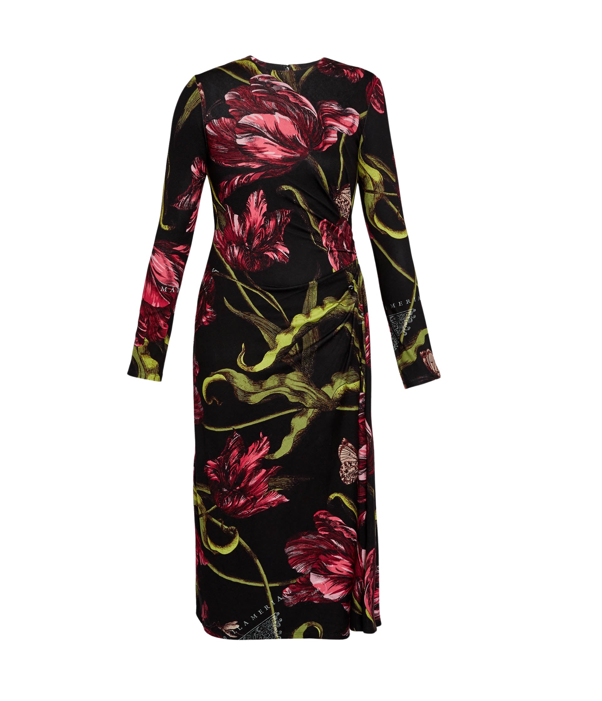 Erdem Floral Print Ponte Jersey Long Sleeve Midi Dress - Dresses - British Romantic Luxury at Luxury Shoes 