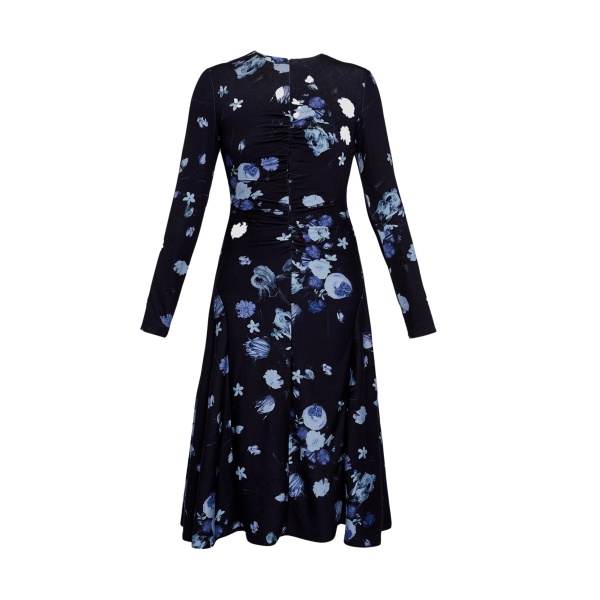 Erdem Floral Print Ponte Jersey Long Sleeve Midi Dress - Dresses - British Romantic Luxury at Luxury Shoes 