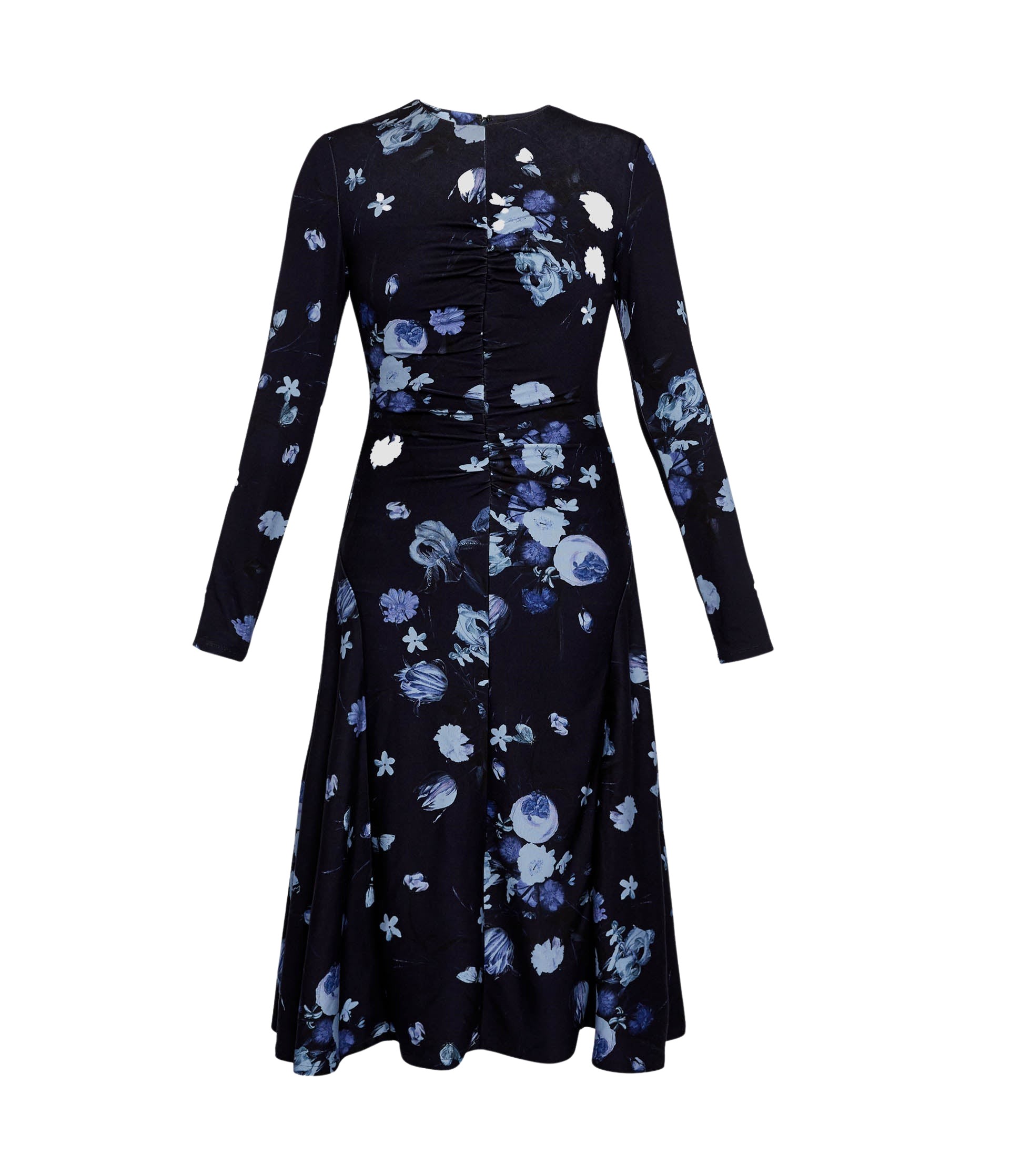 Erdem Floral Print Ponte Jersey Long Sleeve Midi Dress - Dresses - British Romantic Luxury at Luxury Shoes 