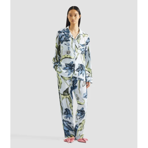 Erdem Floral Print Pyjama Set - Loungewear - British Romantic Luxury at Luxury Shoes 