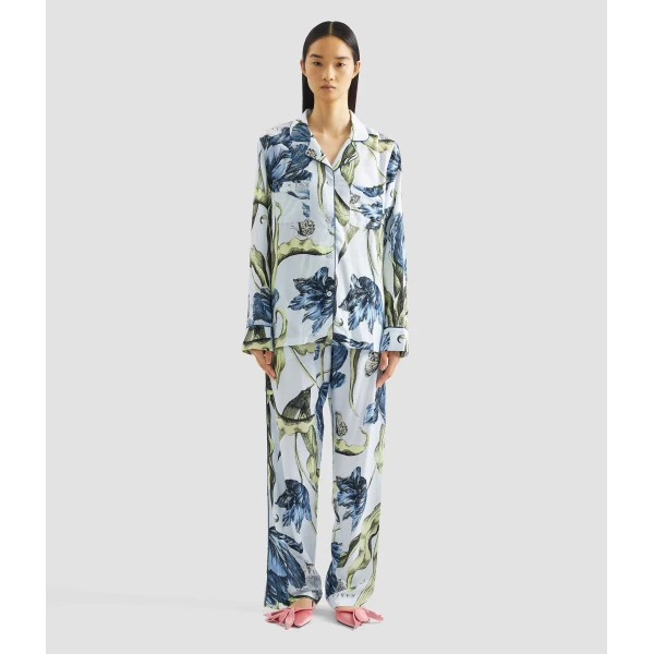 Erdem Floral Print Pyjama Set - Loungewear - British Romantic Luxury at Luxury Shoes 