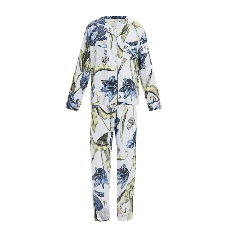 Erdem Floral Print Pyjama Set - Loungewear - British Romantic Luxury at Luxury Shoes 