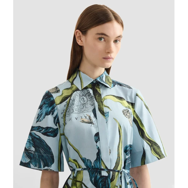 Erdem Floral Print Shirt Dress - Dresses - British Romantic Luxury at Luxury Shoes 