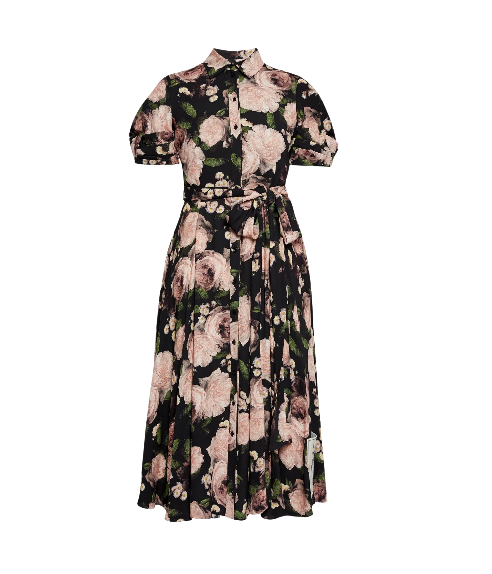 Erdem Floral Print Short Sleeve Midi Dress - Dresses - British Romantic Luxury at Luxury Shoes 