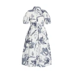 Erdem Floral Print Short Sleeve Shirt Dress - Dresses - British Romantic Luxury at Luxury Shoes 