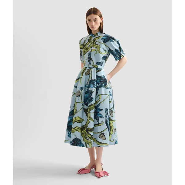 Erdem Floral Print Short Sleeve Shirt - Tops - British Romantic Luxury at Luxury Shoes 