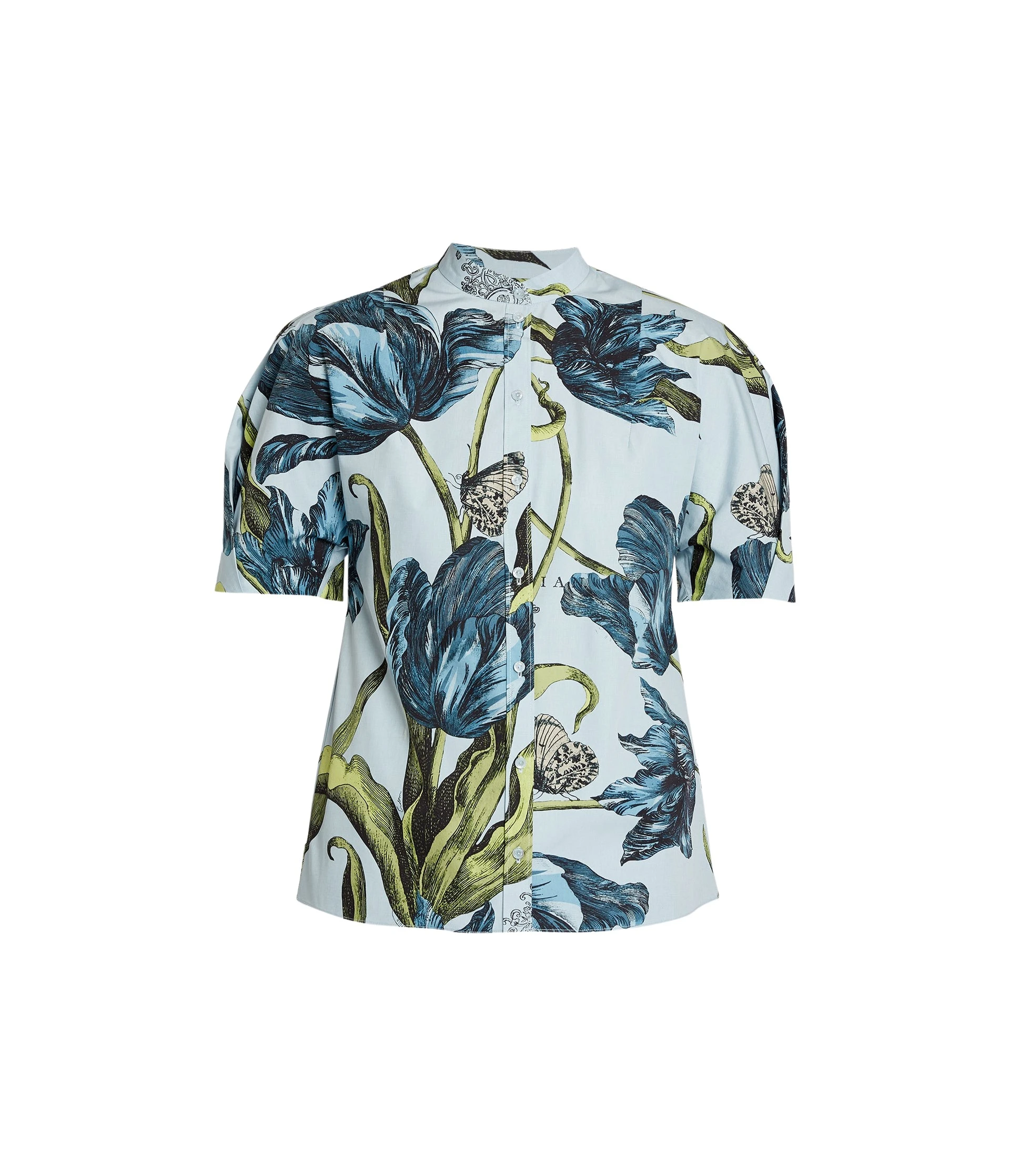 Erdem-Floral-Print-Short-Sleeve-Shirt-coveti11399_nobg Erdem Floral Print Short Sleeve Shirt - Tops - British Romantic Luxury at Luxury Shoes
